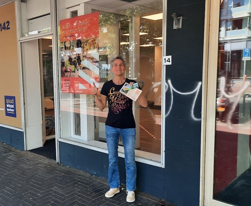 Miranda bij nieuw pand
